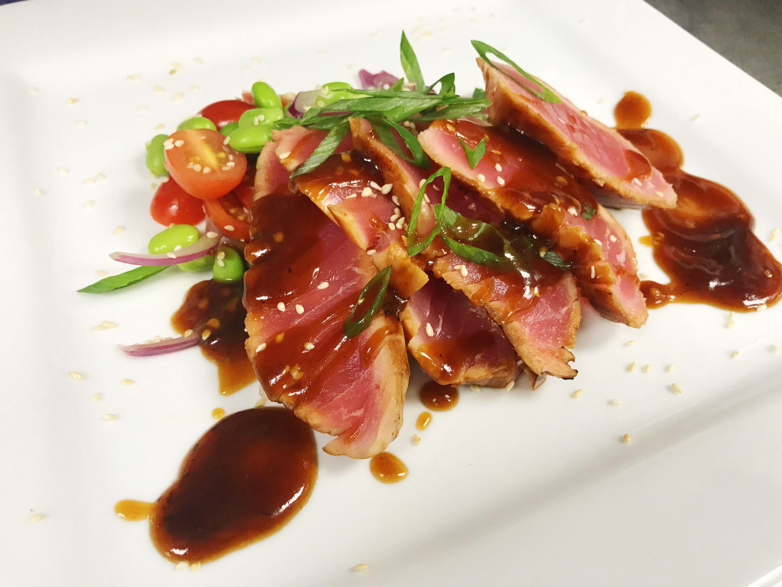 Seared Ahi Tuna with Dill Caper Sauce – Bytes Bits 'n Booze